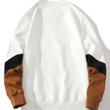 Velira Sweatshirts Spalvų blokas Crewneck megztinis