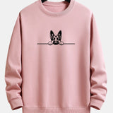 Velira Sweatshirts šviesiai rožinė / S Žiūrintis Vokiečių Aviganis Spauda Laisvas Pritaikymas Palaidinė