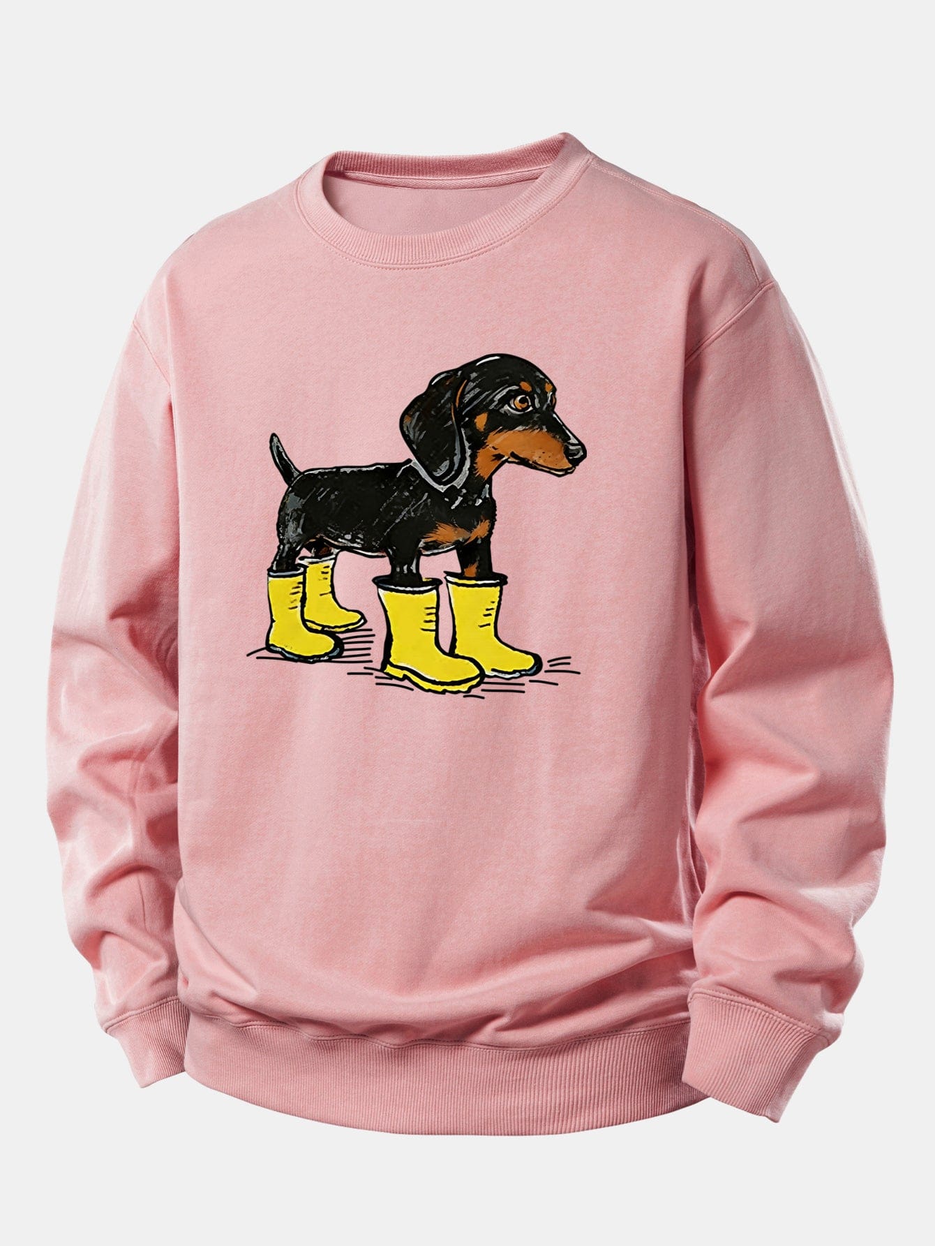 Velira Sweatshirts Šviesiai rožinė / XS Batai su takso atspaudu, laisvas kirpimas, džemperis