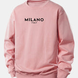 Velira Sweatshirts Šviesiai rožinė / XS Milano spaudinys laisvas megztinis