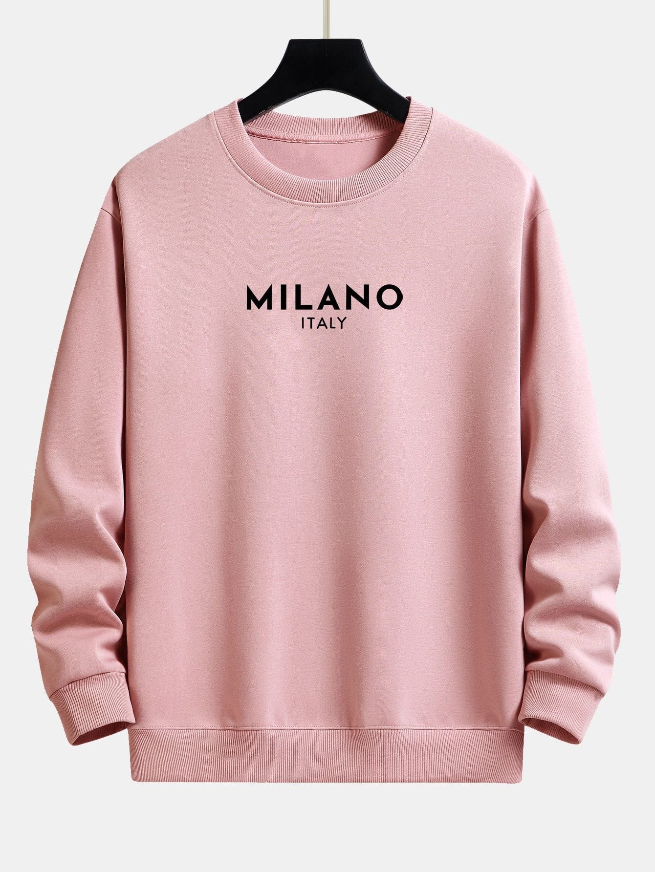 Velira Sweatshirts šviesiai rožinė / XS Milano spaudinys laisvas prigludimas megztinis