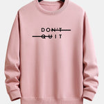 Velira Sweatshirts šviesiai rožinė / XS Nepasiduok! Atsipalaidavęs prigludęs džemperis