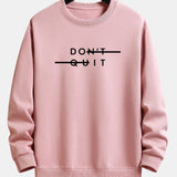 Velira Sweatshirts šviesiai rožinė / XS Nepasiduok! Atsipalaidavęs prigludęs džemperis