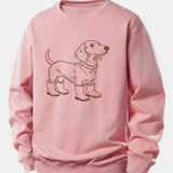 Velira Sweatshirts Šviesiai rožinė / XS Šuo Batai Spaudiniu Laisvalaikio Fit Palaidinukė