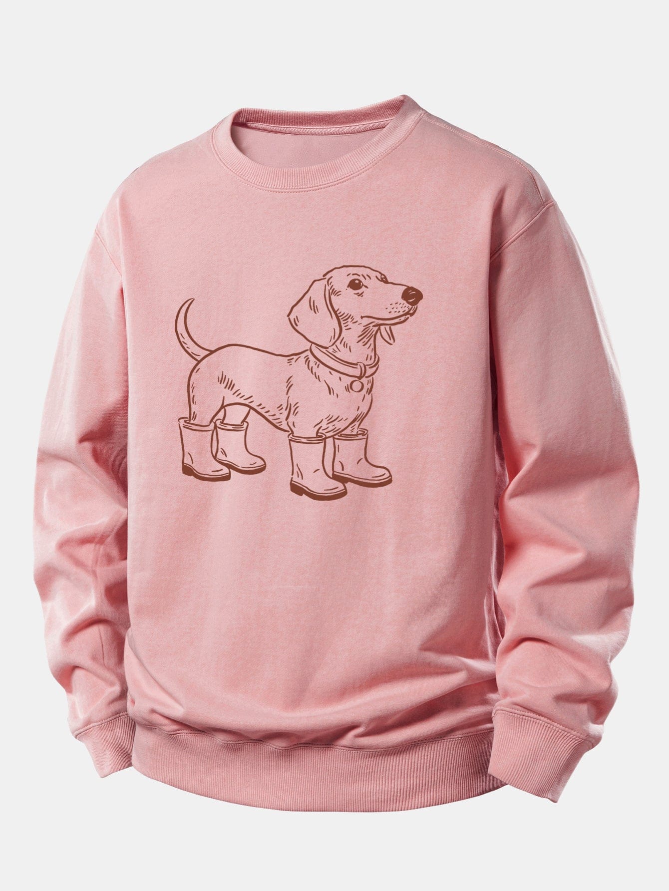 Velira Sweatshirts Šviesiai rožinė / XS Šuo Batai Spaudiniu Laisvalaikio Fit Palaidinukė