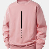Velira Sweatshirts Šviesiai rožinė / XS Svajonių Dryžuotas Spausdinimas Laisvas Fit Palaidinukė