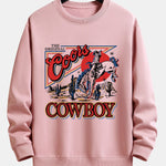 Velira Sweatshirts šviesiai rožinė / XS Vakarų Kaimynas Spauda Laisvas Fit Palaidinukė