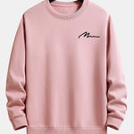 Velira Sweatshirts Šviesiai rožinė / XS Vyrų šūkio spaudos laisvo kirpimo džemperis