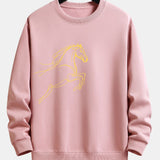 Velira Sweatshirts Šviesiai rožinė / XS Žirgo Metų Grafikos Laisvalaikio Fit Palaidinė