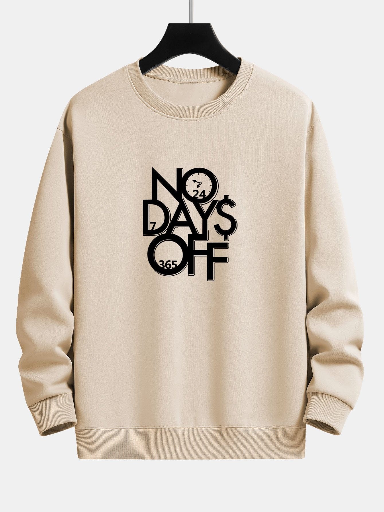 Velira Sweatshirts šviesiai ruda / XS Be poilsio dienų spausdinta laisva fit džemperis