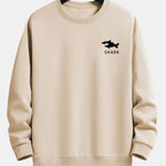 Velira Sweatshirts Šviesiai ruda / XS Šalikas su ryklių spauda, laisvas kirpimas