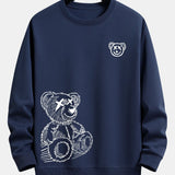 Velira Sweatshirts tamsiai mėlyna / S Meškos Pėdsakų Laisvalaikio Fit Džemperis