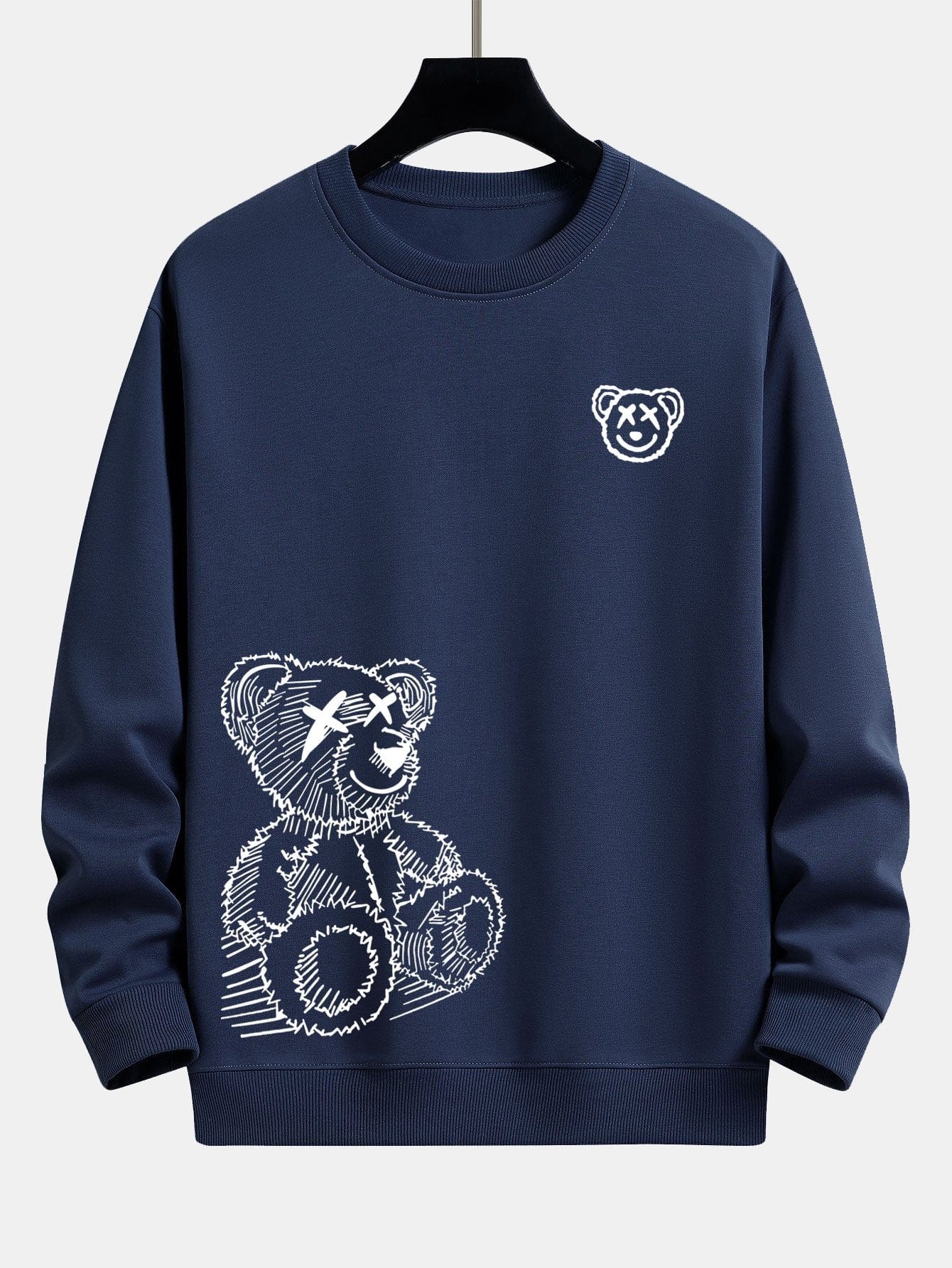 Velira Sweatshirts tamsiai mėlyna / S Meškos Pėdsakų Laisvalaikio Fit Džemperis