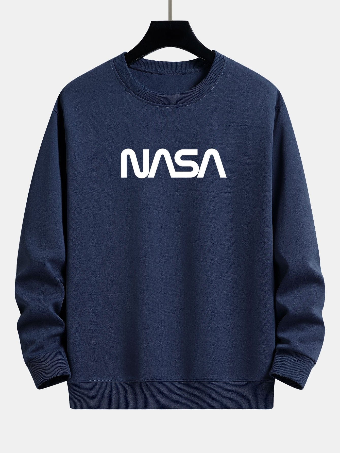 Velira Sweatshirts tamsiai mėlyna / S NASA Print Relax Fit Sweatshirt