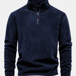 Velira Sweatshirts tamsiai mėlyna / S Poliarinio Fleece Ketvirčio Užtrauktuko Megztinis