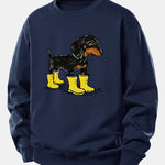 Velira Sweatshirts Tamsiai mėlyna / XS Batai su takso atspaudu, laisvas kirpimas, džemperis