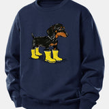 Velira Sweatshirts Tamsiai mėlyna / XS Batai su takso atspaudu, laisvas kirpimas, džemperis