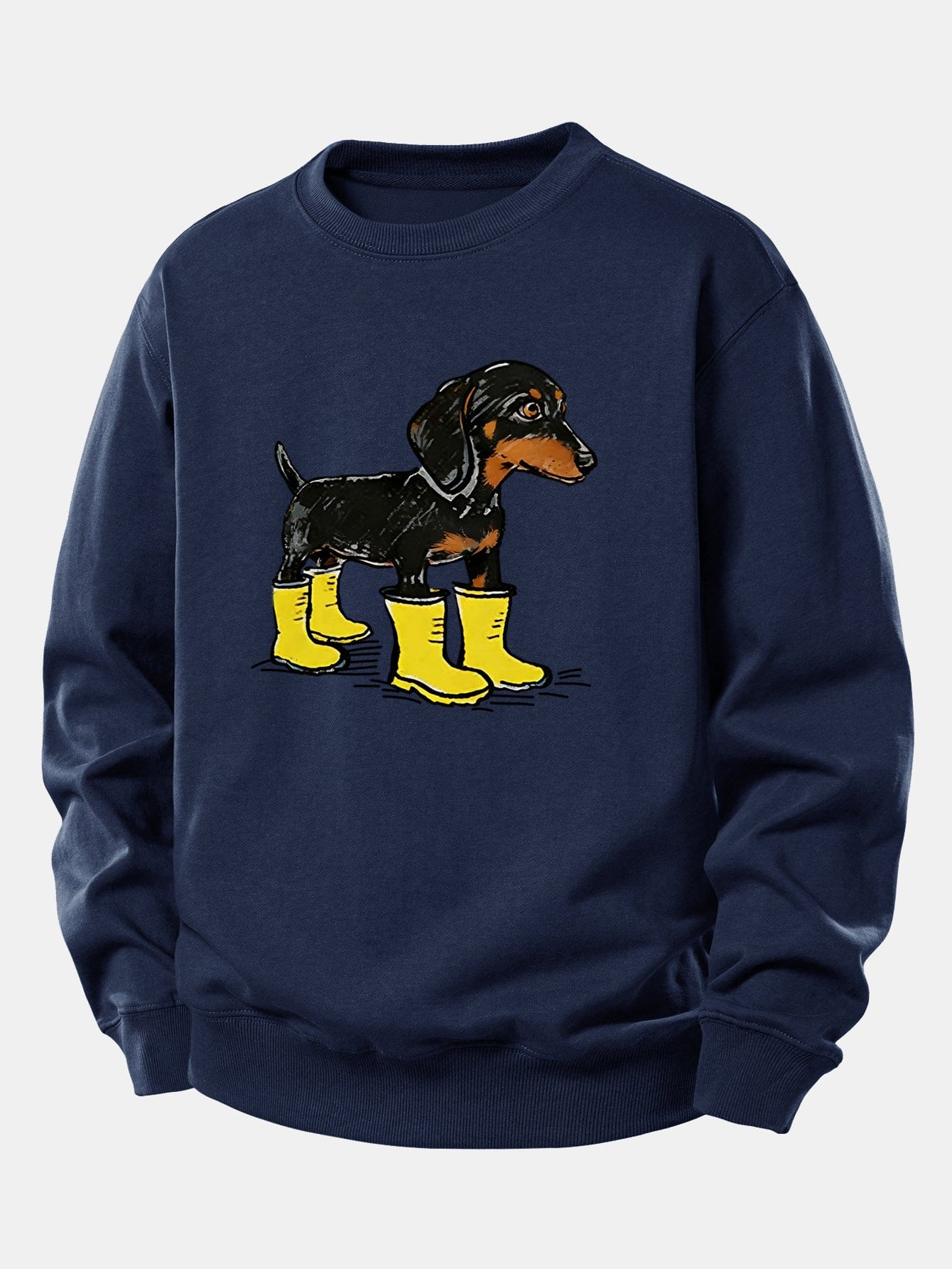 Velira Sweatshirts Tamsiai mėlyna / XS Batai su takso atspaudu, laisvas kirpimas, džemperis