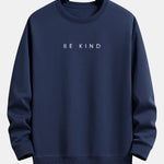 Velira Sweatshirts tamsiai mėlyna / XS Būk geras spausdinimo laisvalaikio megztinis