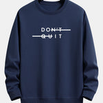 Velira Sweatshirts tamsiai mėlyna / XS Nepasiduok! Atsipalaidavęs prigludęs džemperis