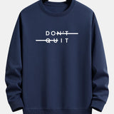 Velira Sweatshirts tamsiai mėlyna / XS Nepasiduok! Atsipalaidavęs prigludęs džemperis