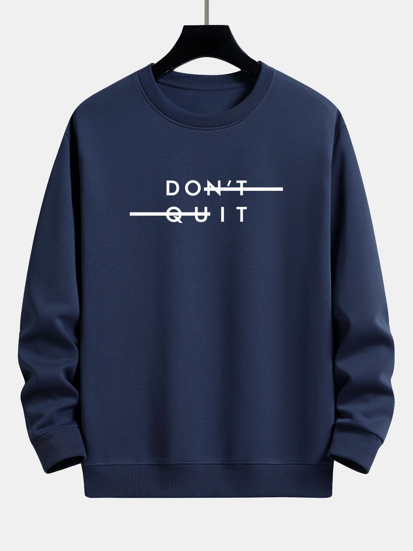 Velira Sweatshirts tamsiai mėlyna / XS Nepasiduok! Atsipalaidavęs prigludęs džemperis