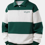 Velira Sweatshirts Tamsiai žalia / S Laisvas Milano Spausdinimo Spalvų Blokas Polo Palaidinė