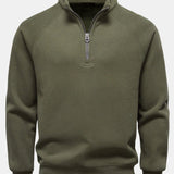 Velira Sweatshirts tamsiai žalia / S Ribota Raglano Rankovė Ketvirčio Užtrauktukas Svetimas
