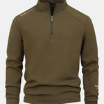 Velira Sweatshirts tamsiai žalia / XS Ketvirčio užtrauktuko džemperis