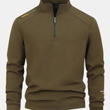 Velira Sweatshirts tamsiai žalia / XS Ketvirčio užtrauktuko džemperis