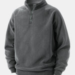 Velira Sweatshirts Tamsiai žalia / XS Polarinis Fleece Ketvirčio Užtrauktuku Megztinis