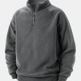 Velira Sweatshirts Tamsiai žalia / XS Polarinis Fleece Ketvirčio Užtrauktuku Megztinis