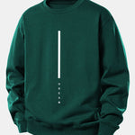 Velira Sweatshirts Tamsiai žalia / XS Svajonių Dryžuotas Spausdinimas Laisvas Fit Palaidinukė