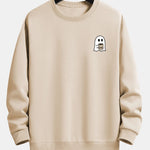 Velira Sweatshirts tan / XS Vaiduoklis, geriantis kavą, spauda, laisvas kirpimas, džemperis