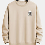 Velira Sweatshirts tan / XS Vaiduoklis, geriantis kavą, spauda, laisvas kirpimas, džemperis