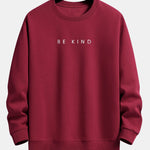 Velira Sweatshirts vyno raudona / XS Būk geras spausdinimo laisvalaikio megztinis