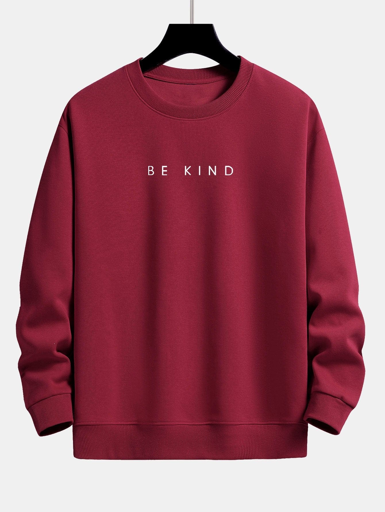 Velira Sweatshirts vyno raudona / XS Būk geras spausdinimo laisvalaikio megztinis