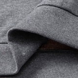 Velira Sweatshirts Vyrų Print Teddy Fleece Pamušalu Kaklo Megztinis