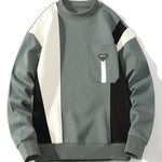 Velira Sweatshirts žalia / S Spalvų Bloko Palaidinė Su Kišene