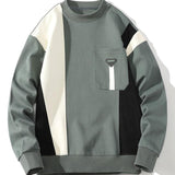 Velira Sweatshirts žalia / S Spalvų Bloko Palaidinė Su Kišene