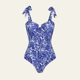 Velira Swim & Resort Wear Mėlyna / S Santorini Kaklo Dirželių Vieno Vnt. Maudymosi Kostiumėlis