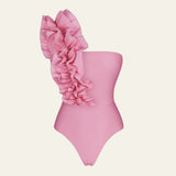 Velira Swim & Resort Wear Rožinė / S Ibizos Ruffles Detalės Vieno Vnt. Maudymosi Kostiumas