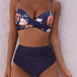 Velira Tamsiai mėlyna / XS Vega™ | Elegantiškas aukšto liemens bikinis