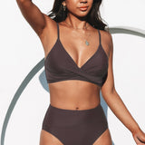 Velira Tamsiai ruda / XS Paula™ | Aukšto juosmens bikini rinkinys