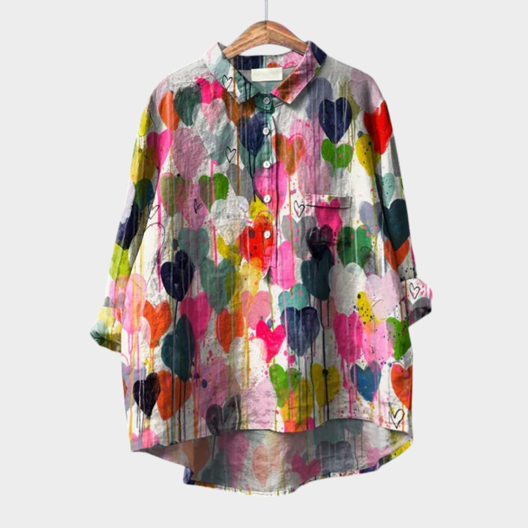 Velira Thalia™ | Laiko neturinti lininė blusa su fantazijos dizainu