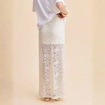 Velira Trousers & Bottoms Women Amalfi gėlių nėrinių maksi sijonas