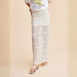 Velira Trousers & Bottoms Women Amalfi gėlių nėrinių maksi sijonas