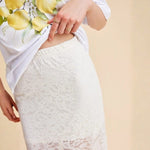 Velira Trousers & Bottoms Women Amalfi gėlių nėrinių maksi sijonas