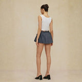 Velira Trousers & Bottoms Women Amelie sluoksniuota klostuota mini sijonas