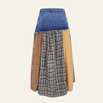 Velira Trousers & Bottoms Women Aspen Pataisytas Džinsinis Midi Sijonas